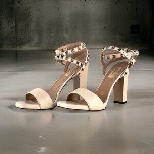 VALENTINO Rockstud High Heeled Sandals - Size 38.5